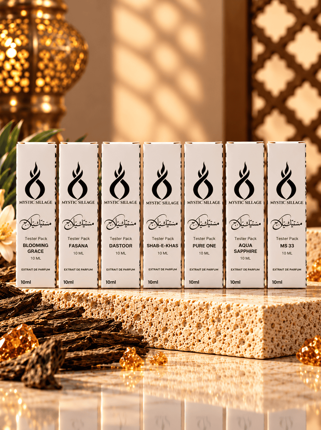 Mystic Sillage Perfume Collection in Golden Light (1) MS Testers 10ml X7 - Image 1